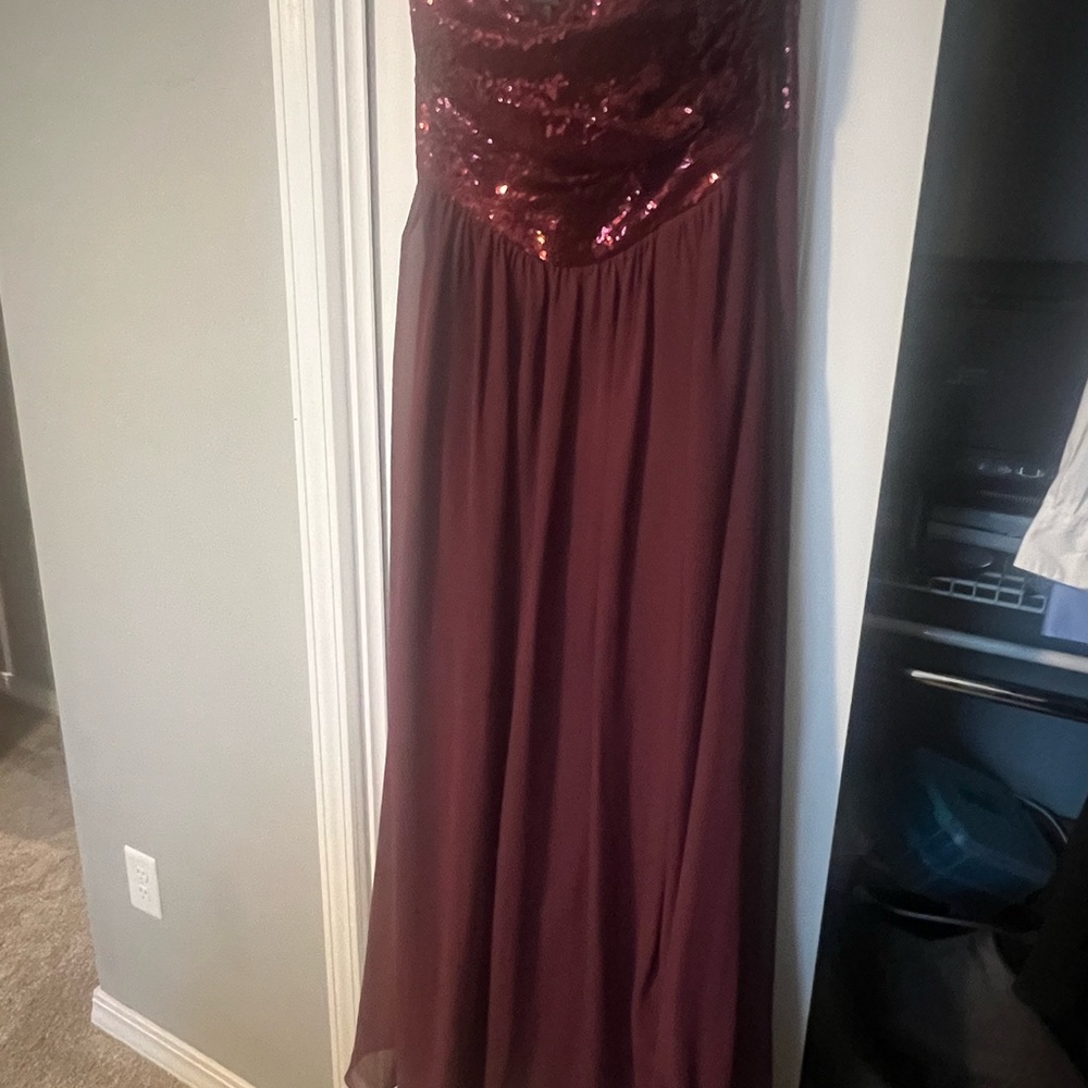B2 Jasmine Deep Red Sequin Dress